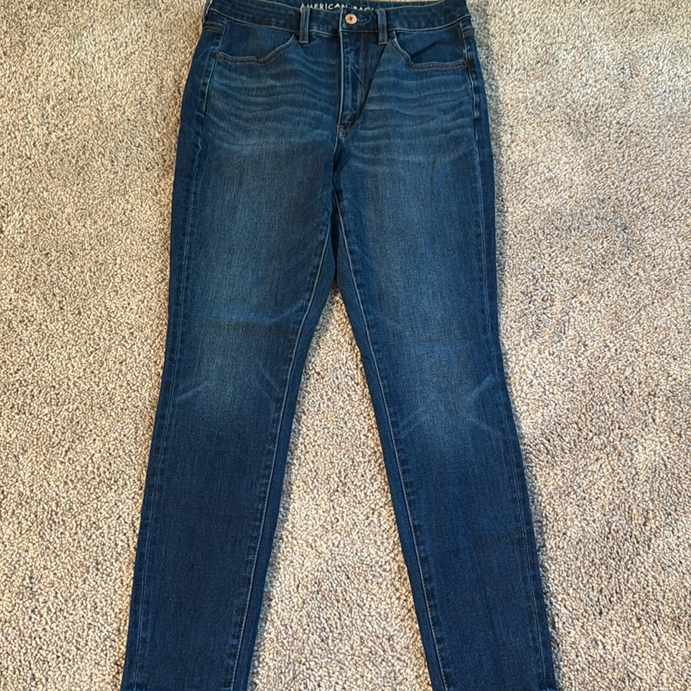 🔥5 for $10 American Eagle Outfitters Dark Blue Jeans